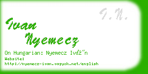 ivan nyemecz business card